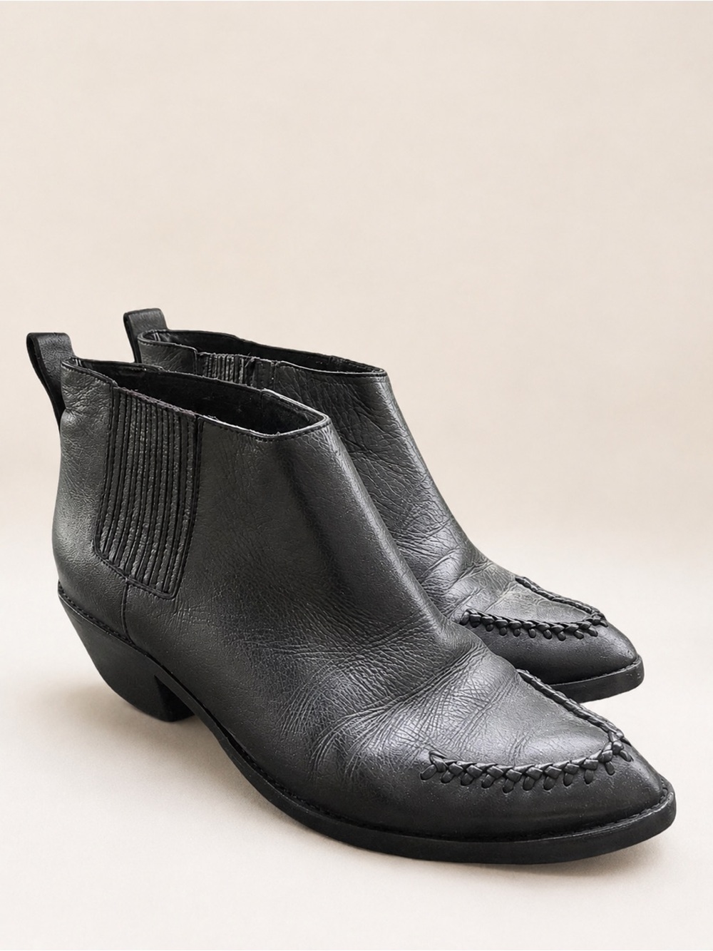 Zimmerman Weekend Boot - Black - Chelsea Western Ankle Boots - size 38 ( US 9 )
